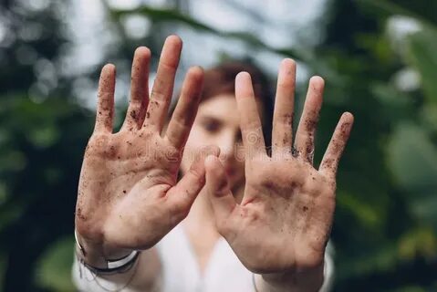 My hand dirty