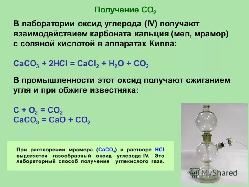 Соединения карбоната кальция с водой. Реакция получения о2. Получение оксида углерода 4 из карбоната кальция. Получение оксида углерода 4 из мрамора.