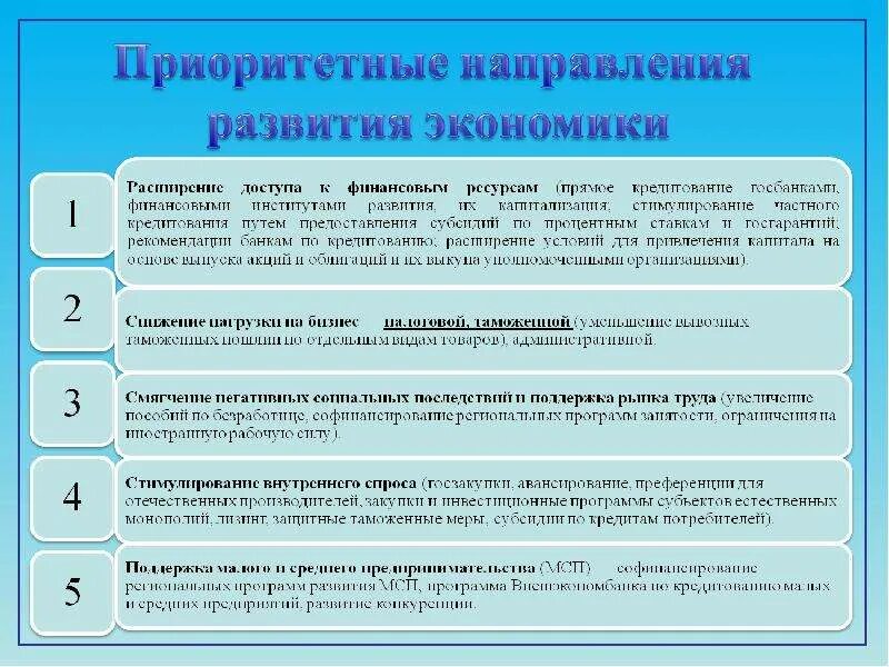 Приоритетным направлениям развития российской экономики. Приоритетные направления развития экономики. Приоритетное направление в экономике. Приоритетные направления экономики России. Приоритеты направления экономического развития России.