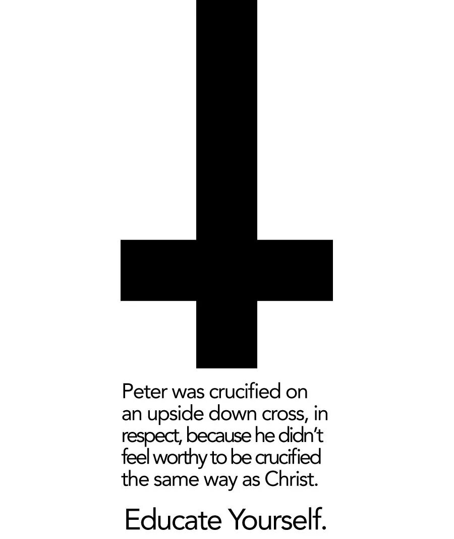 Крест апостола Петра. Крест Святого Петра перевернутый крест. Перевернутый крест апостола Петра. Что означает down