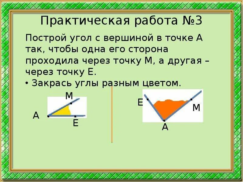 Под прямым углом а