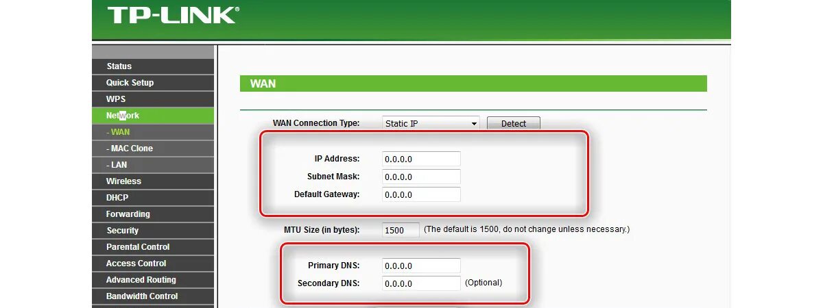 Прописать статическое ip. Статический IP У роутер TP-link. Статический IP адрес. Настройки роутера со статическим IP адресом. Изменение Mac адреса роутера.