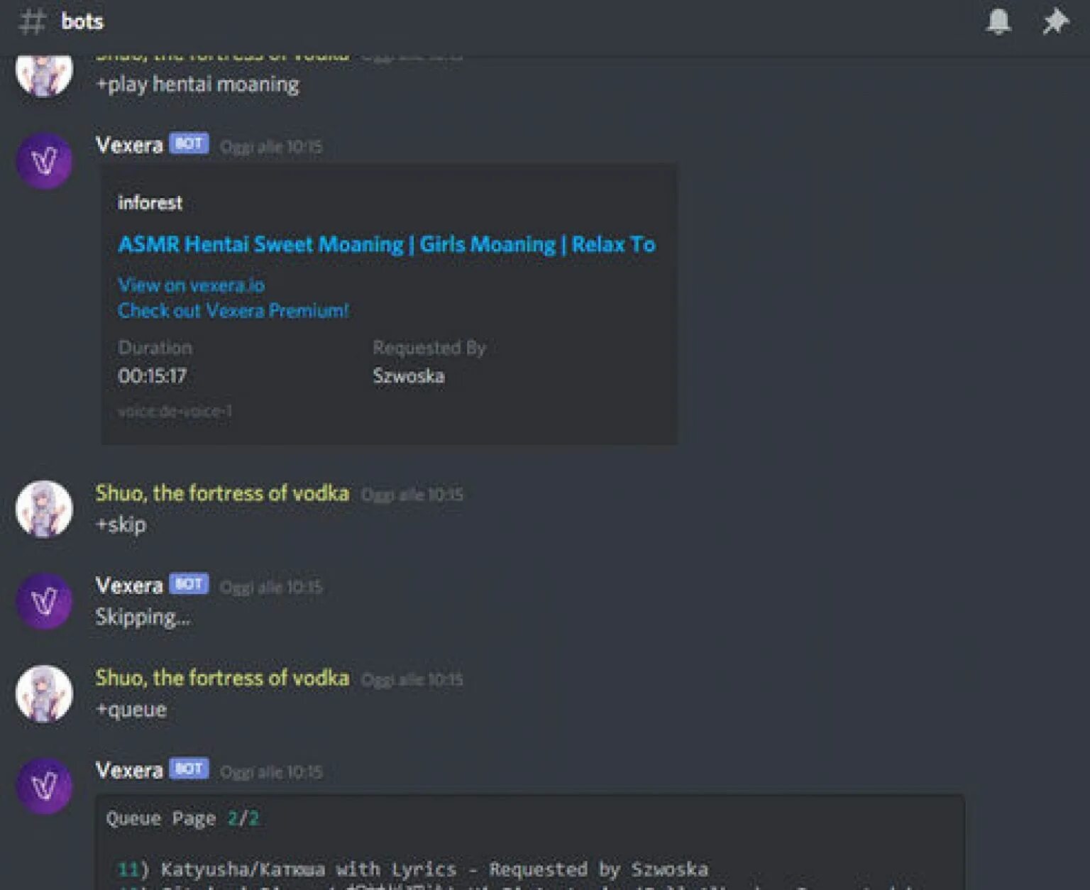 Добавить музыку в дискорд. Бот vexera. музыкальный бот дискорд. бот в discord vexera. бот для дс vexera.