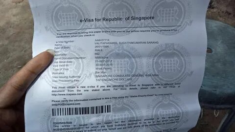 Виза в сингапур
