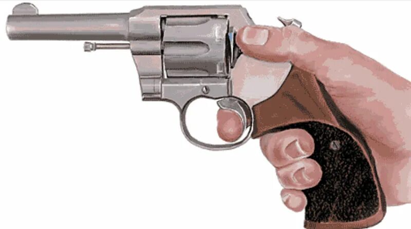 Pull the trigger. To pull the trigger. two hands revolver. q5 - pull the trigger. two revolvers in hands.