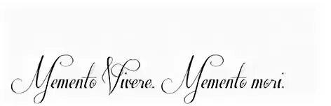 Memento vivere memento mori перевод