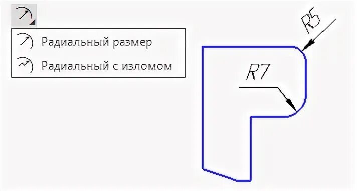 Радиальный размер