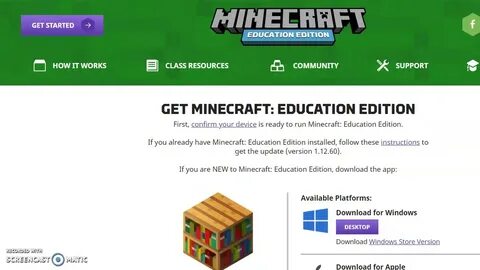 Education версию minecraft