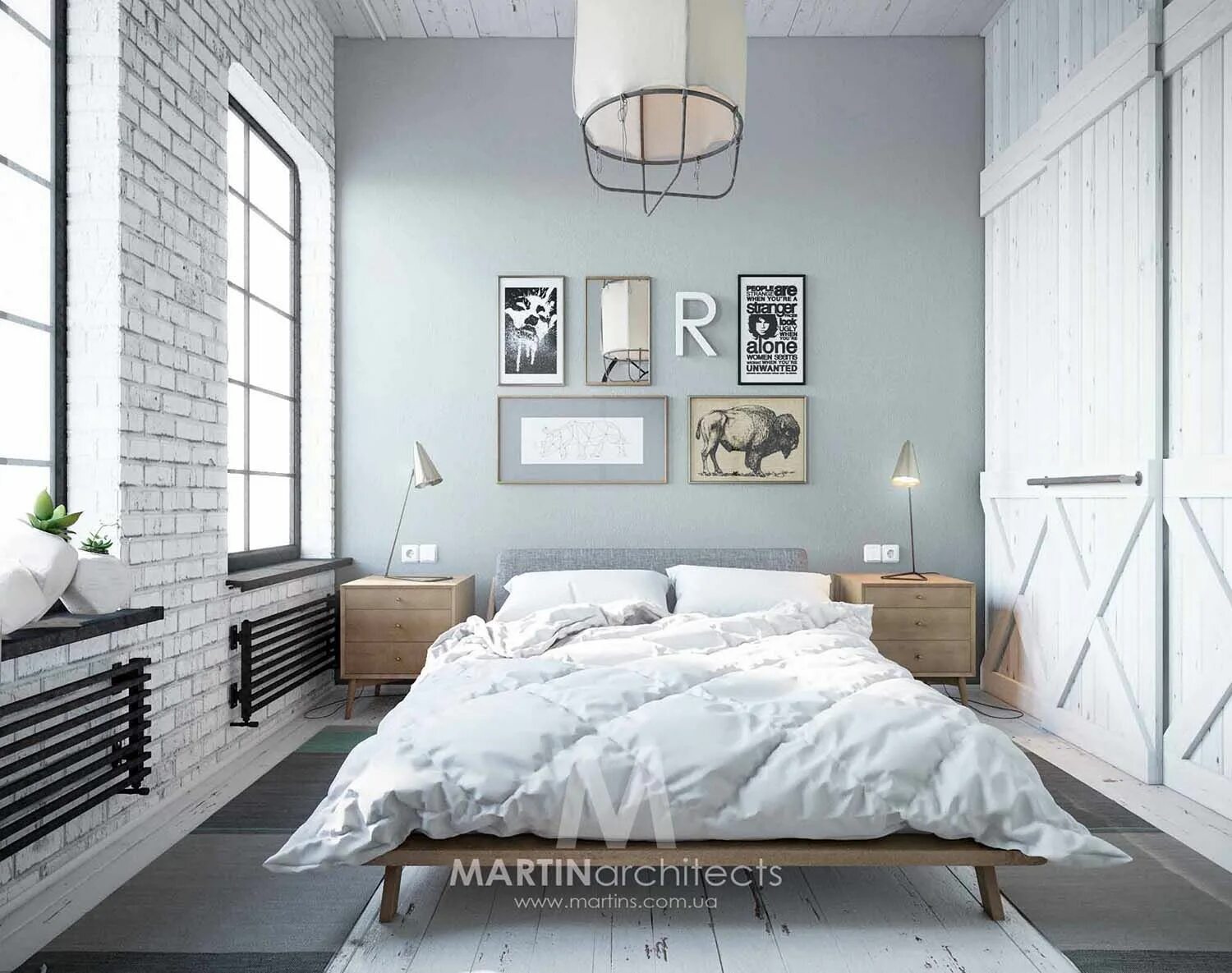 Лофт интерьер в белом цвете Loft_Flat_2013/02 Industrial loft design, Loft flat, Flat interior design
