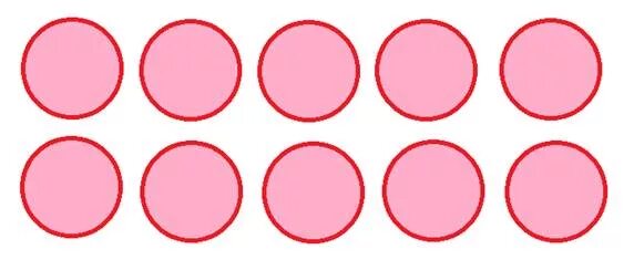 12 10 кружок 3. Круги в ряд. Кружочки для счета. Карточки с кругами. Десять кружочков.