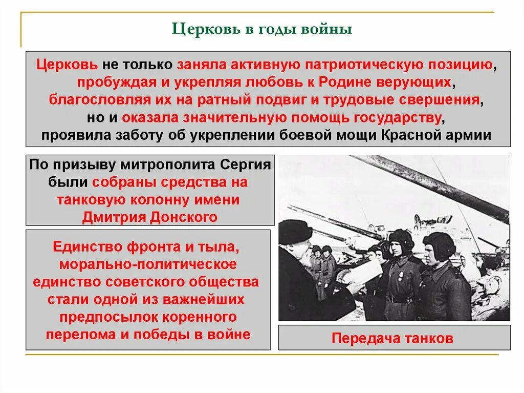 Церковь в великую отечественную войну