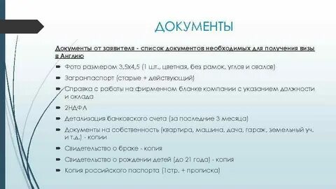 Список заявителя