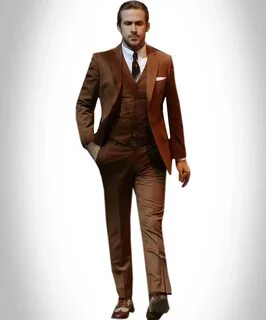 Ryan Gosling Brown Suit