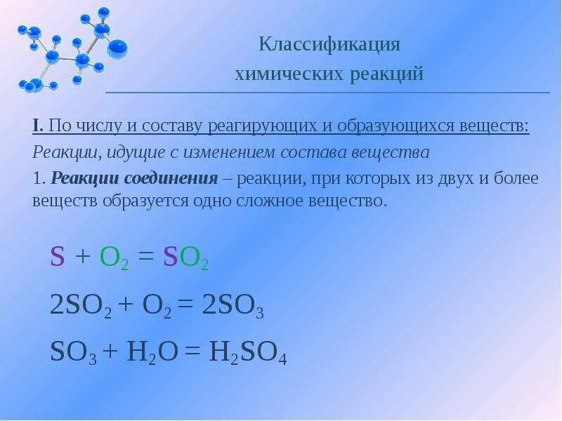 Классификация хим реакций по числу и составу. Тема классификация химических реакций. Классификация химических реакций презентация. Реакции по числу и составу. Соединение состава произошло