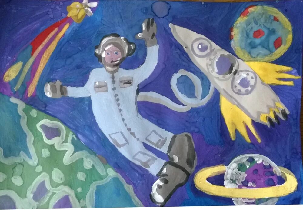 Конкурс гагарин в мире. Рисунок на тему космос. Рисунок на космическую тему. Рисунки на тему космос для детей. Рисунок ко Дню космонавтики.