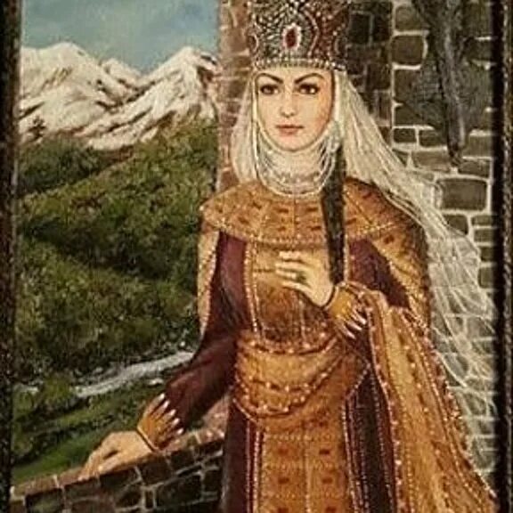 Имя казначея царицы тамары 4 букв подсказка. Портрет царицы тамары.