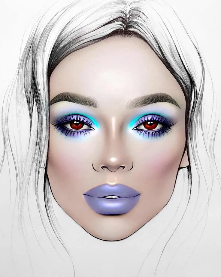 Pin by jenna koo on Makeup Makeup charts, Makeup face charts, Makeup drawing