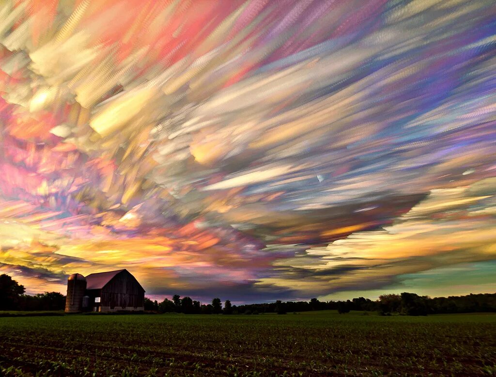 Невероятное небо. Мэтт Моллой. Фотограф Мэтт Моллой канадский. Необычные пейзажи. Яркий пейзаж.