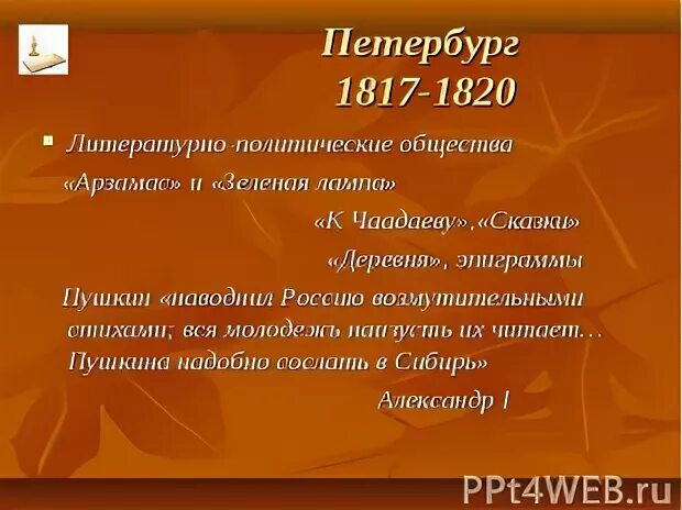 Петербургский период пушкина произведения