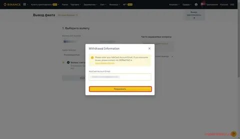 Как вывести хамстер на бинанс