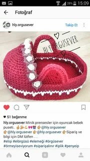 Вязаная люлька крючком схема
