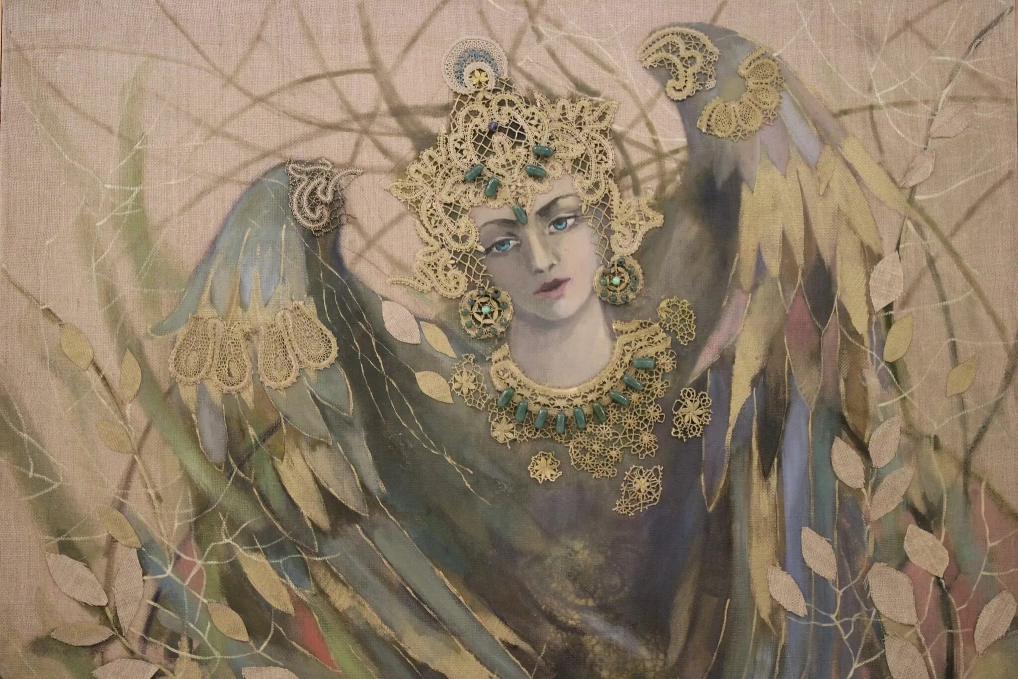 Алконост Mythical creatures, Art, Painting
