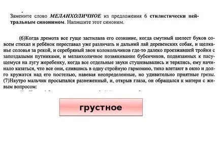 Стилистически окрашенное слово в предложениях 13