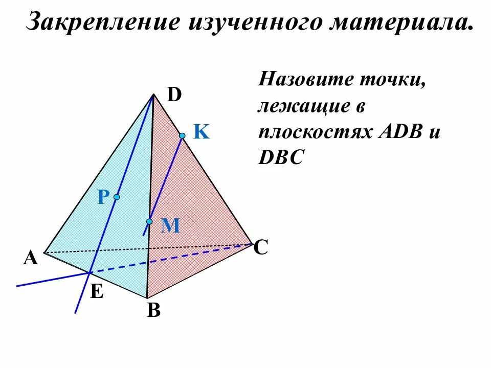 Стереометрия 1. Точка лежит в плоскости. точки лежащие в плоскостях стереометрия. точки лежащие в плоскостях adb и dbc. стереометрия 10-11 аксиомы.