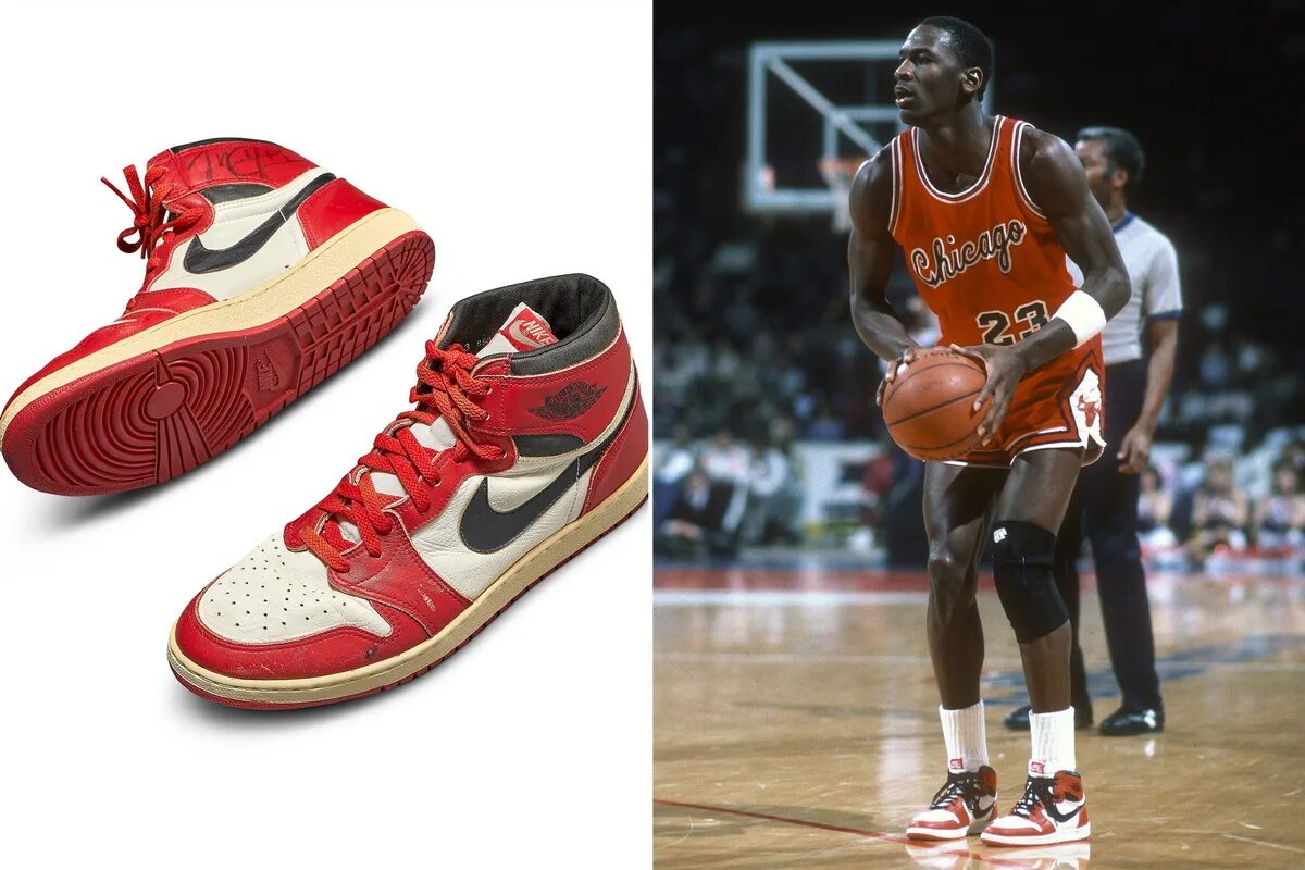 Когда вышел найк. Nike Air Jordan 1 Michael Jordan.