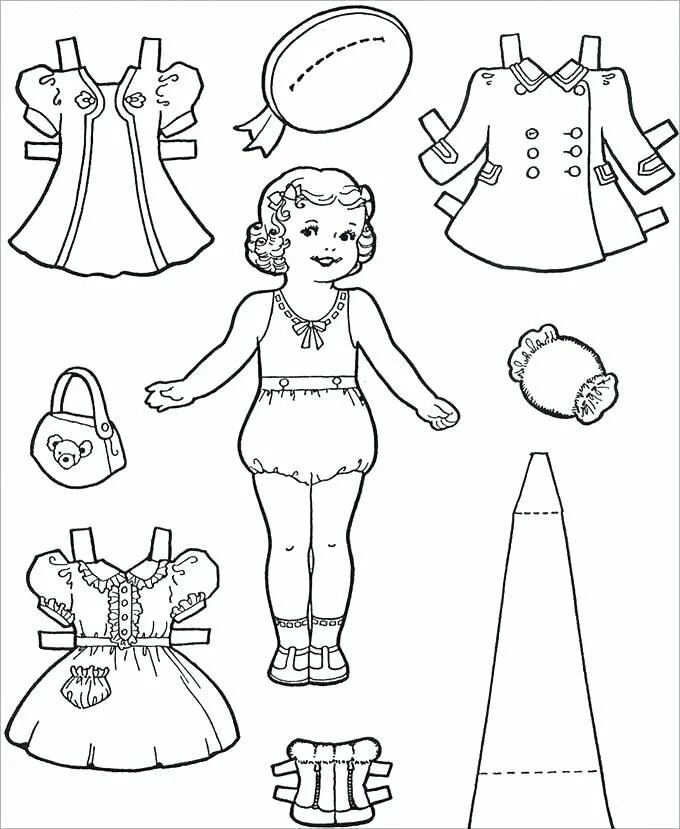 Dress Vector Doll - Paper Doll Clothes Png, Transparent Png - 4449x3562(#2687986