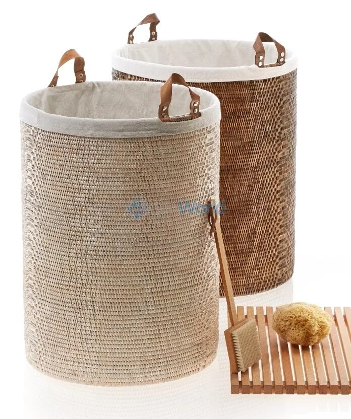 Корзина для полотенец. Decor Walther корзина для белья. Decor Walther Basket Spa корзина, цвет светлый ротанг. Корзина для белья из ротанга с крышкой Dekor Waither. Плетеные корзины для ванной комнаты.