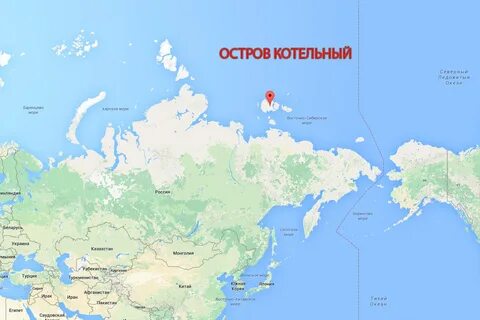 Остров полярный на карте
