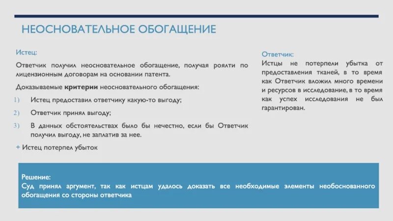 Неосновательное обогащение. Неосновательное обогащение римское право. Виндикация и неосновательное обогащение. Стороны неосновательного обогащения.