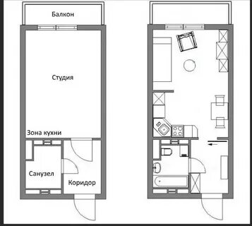 Планировка квартиры 18 кв м