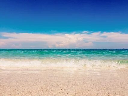 Free Download Original beach, sea, coast, sand, ocean, horizon, cloud, sky,...