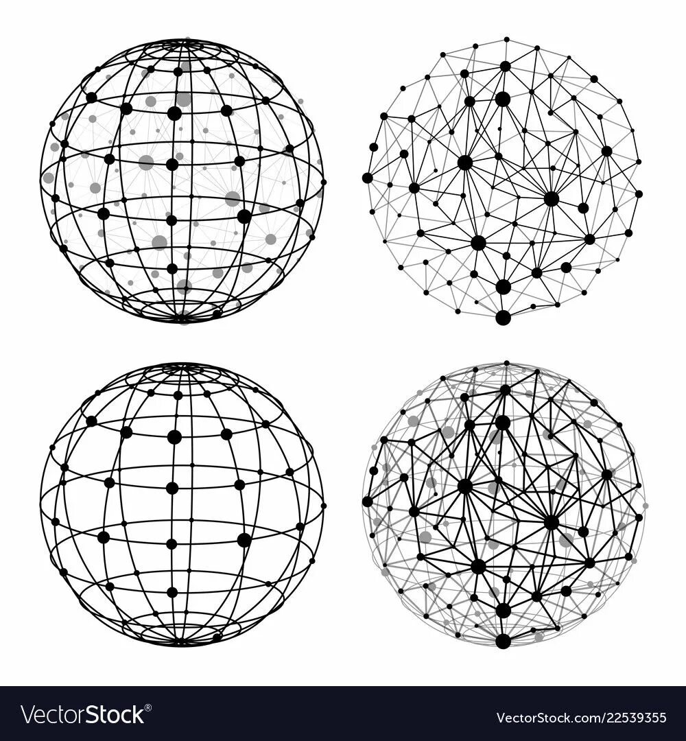 Изолированная сфера. Сфера полигональная сетка. Wireframe сетка. Векторная сфера. Сфера чб.