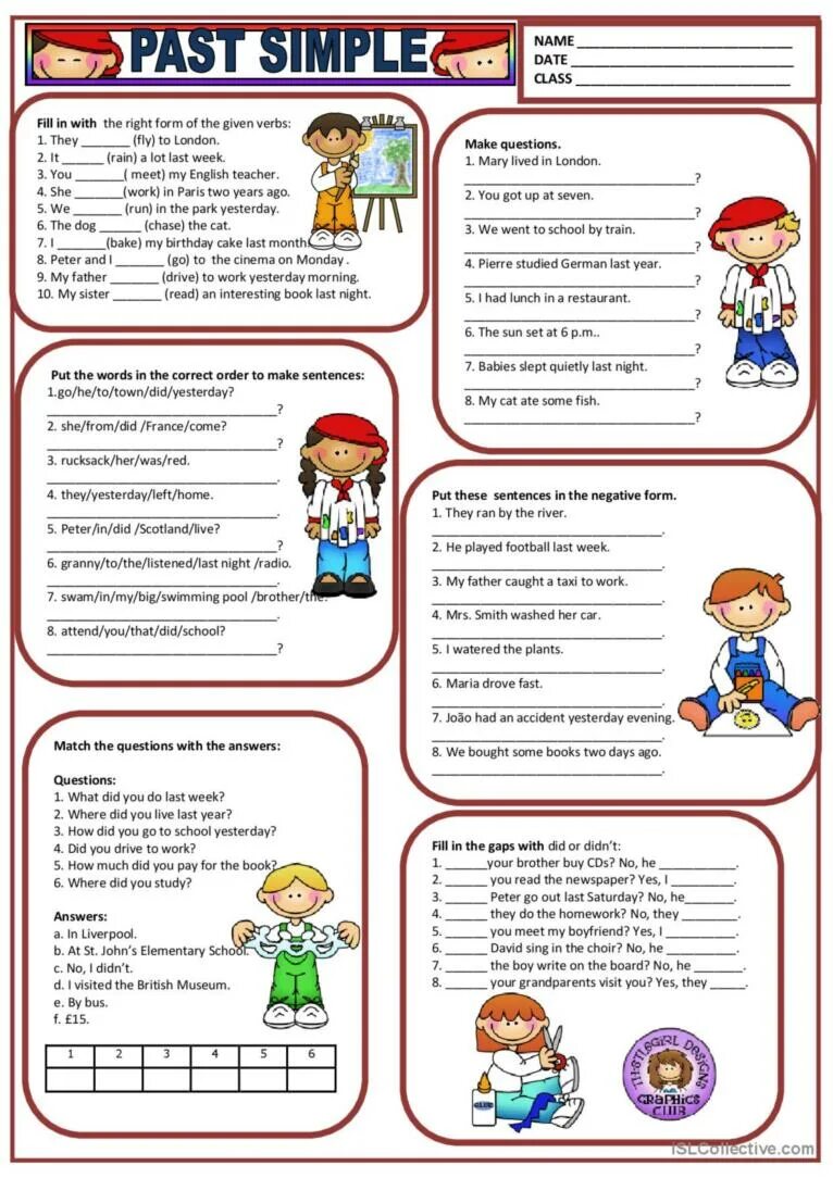 Past simple Worksheets Kids. Паст Симпл Worksheets. Past simple упражнения Worksheets. Past simple Worksheets 4 класс. She a lot of questions