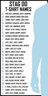 500 Stag Do T-Shirts Nicknames Stag do, Hilarious, Stag party.
