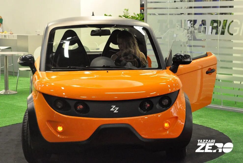 Электромобиль Tazzari Zero. Mini elektromobil электромобиль. Итальянский электромобиль Тазари оранж. Электрокары спорт.