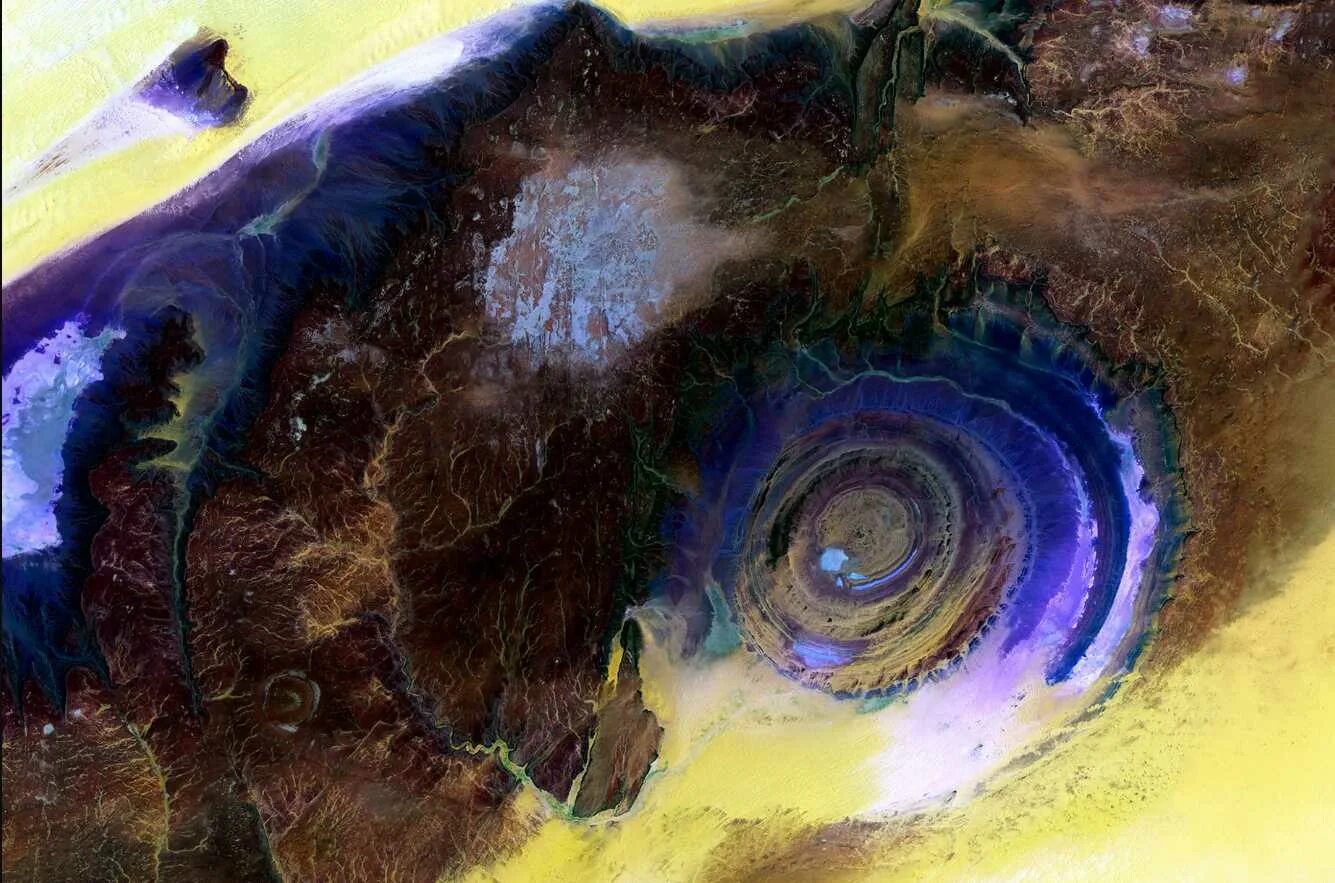 Глаз пустыни 2. Структура ришат глаз сахары. ришат мавритания око земли. гуэль-эр-ришат глаз сахары. ришат — «глаз пустыни».