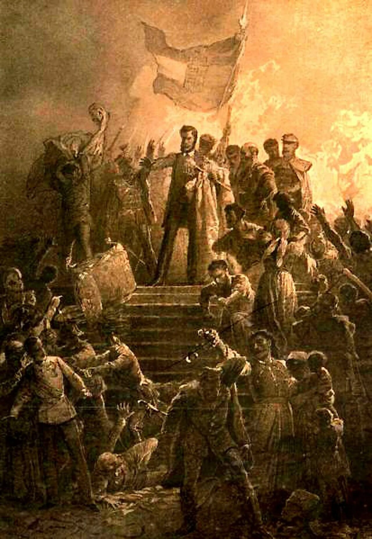Революция в венгрии 1848. Смерть Шандора Петефи. Шандор Петёфи венгерский поэт.