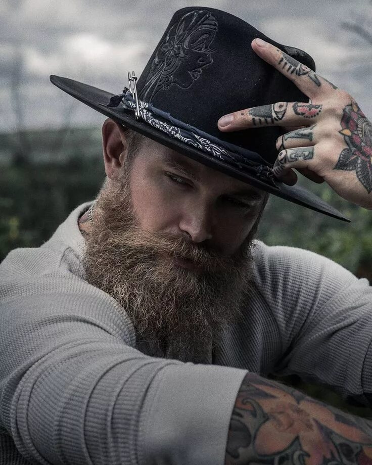 He has a beard