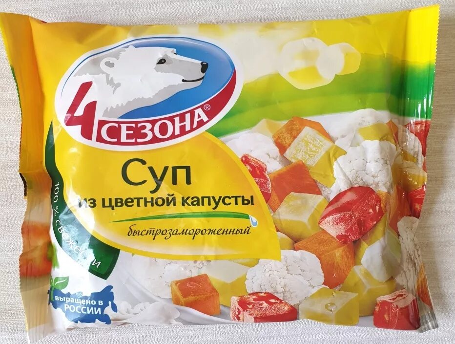 Замороженные продукты. Готовые замороженные супы