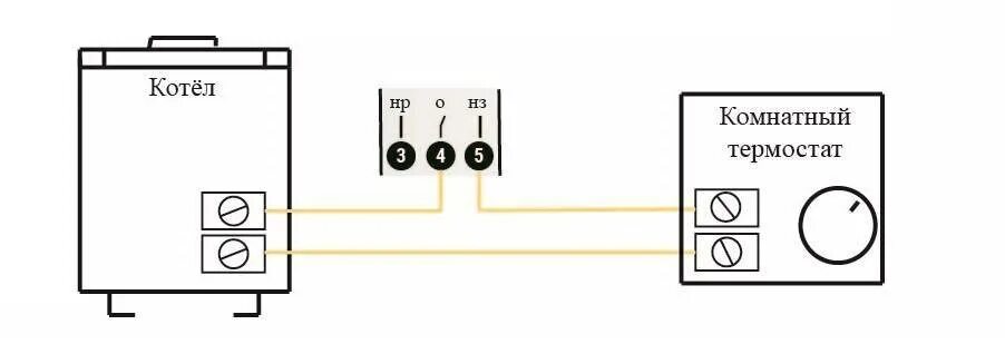 Как подключить термостат к котлу. Схема подключения механического терморегулятора к котлу. Схема подключения терморегулятора к котлу отопления. Комнатный термостат Ballu схема подключения к электрокотлу отопления. Схема подключения механического терморегулятора.