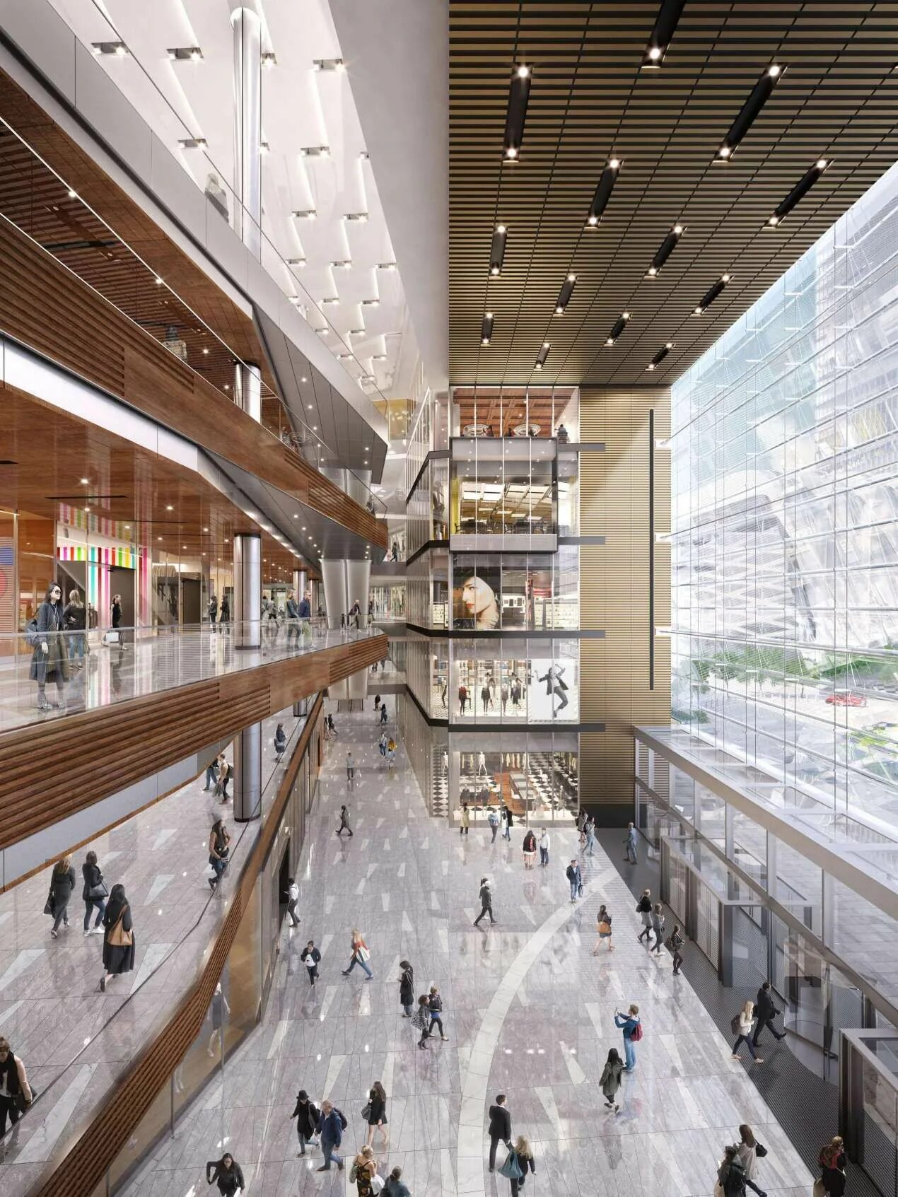 New shopping mall. Хадсон Ярдс Молл. Hudson Yards торговый центр. Атриум Москва торговый центр внутри. Атриум в Нью-Йорке.