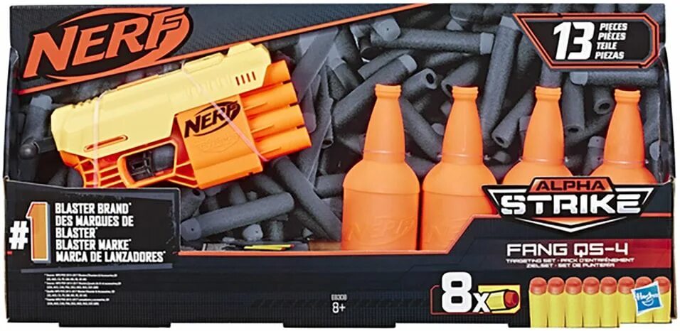 НЕРФ Альфа страйк Фанг qs4. Nerf игровой набор Альфа страйк. Nerf Fang QS-4. Nerf Alfa Strike Fang QS-4. Виды страйков