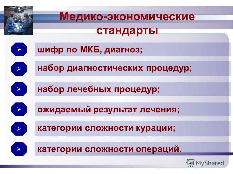 медико экономический стандарт это документ.
