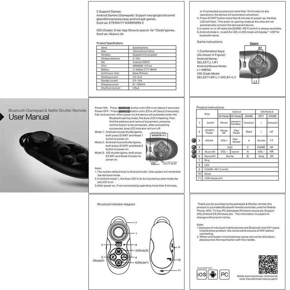 Android user manual. MOCUTE Mini 032 Bluetooth. Wireless Controller (Standard Gamepad vendor: 054c product: 0ce6). MOCUTE Mini 032 Bluetooth инструкция. MOCUTE-039 manual.