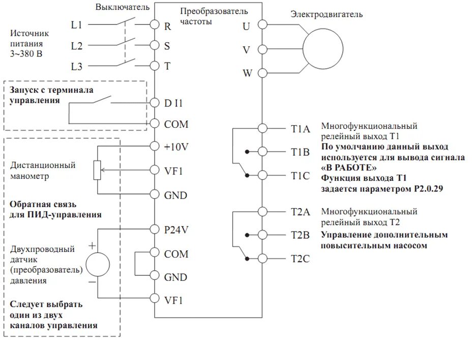 Датчики частоты напряжения. Частотный преобразователь Delta vfd300b43a. Частотный преобразователь instart схема подключения. Преобразователи частоты Vacon 10 схема подключения двигателя. Схема управления двигателем с частотным преобразователем.