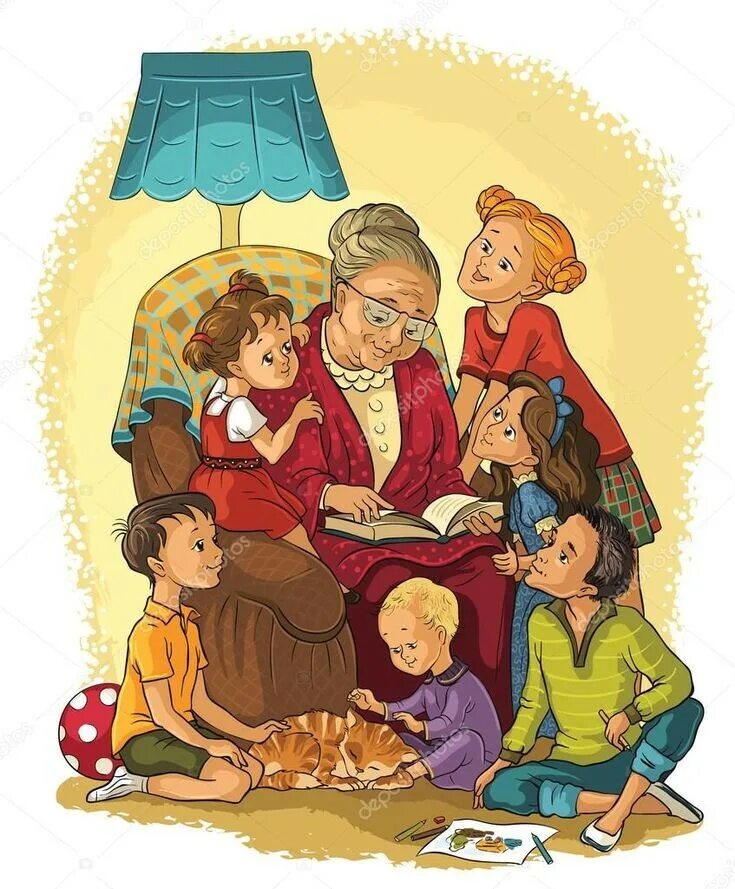 Читаем сказку семьей
